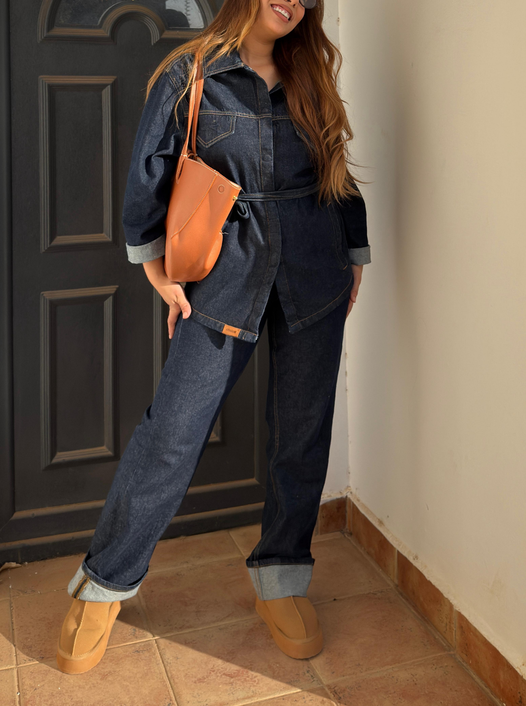 Oversized Denim Suit