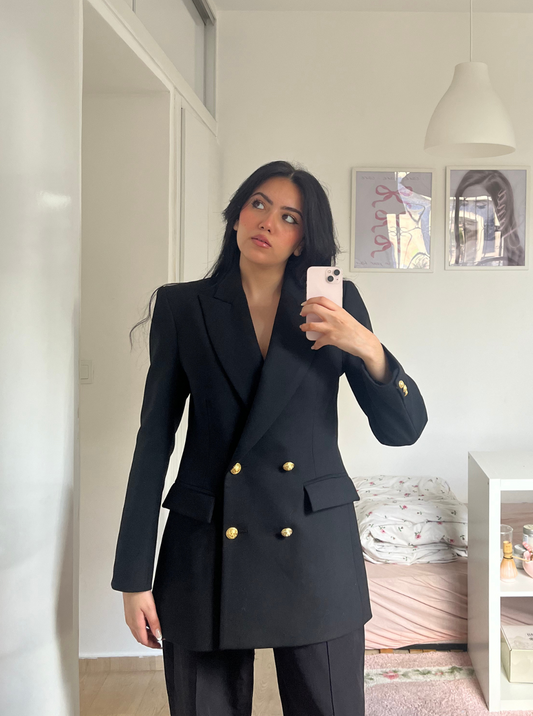 Tailored Blazer gold buttons