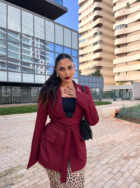 Muse Blazer With Additional Belts