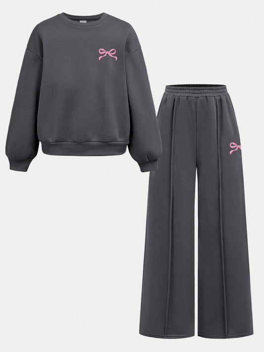 Ensemble Amorelle : Sweat Chic et Pantalon Légèrement Évasé