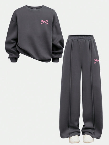 Ensemble Amorelle : Sweat Chic et Pantalon Légèrement Évasé