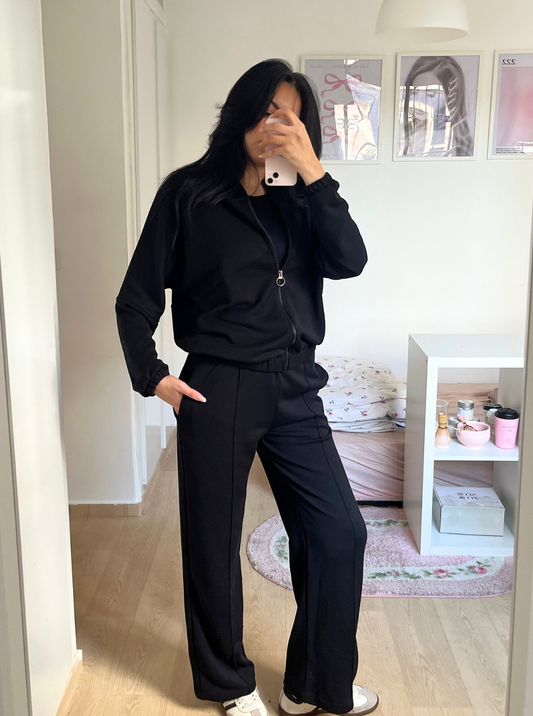 Choice Black Moleton Suit