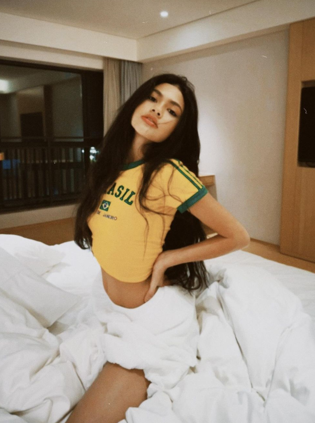 Brazil ringer tee