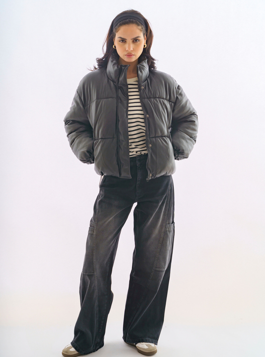 Funnel Neck Puffer Jacket