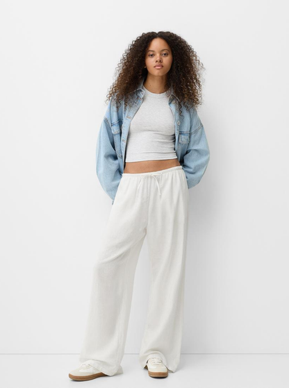 white Linen pant