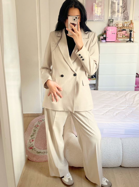 Oversized 2 buttons suit